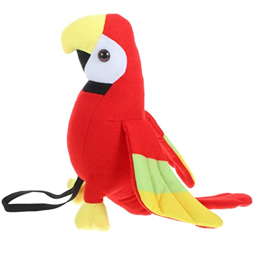 Toyvian Loro De Peluche En El Hombro Accesorio De Disfraz Pirata Pájaro Realista para Fiesta Temática Y Cosplay De Halloween 8X8X6.7 Pulgadas