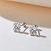 Niaspi Four Leaf Clover Pearl Stud Earrings for Women Small S925 Sterling Silver Cartilage Conch Helix Tragus Piercing Jewelry Dainty Screw Back Earrings Studs Fashion Ear Jewelry (Gold)