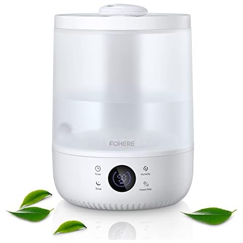 FOHERE Humidificador Ultrasónico de Relleno Superior de 4.5L Cover