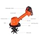 Goshyda Schnurloses Mini Electric Pinne, 235r/min Handheld Garden Anbummer Zum Lösen von Bodengräben, Batterieantrieb, Batterieantrieb (EU-Stecker)