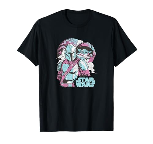 T-shirt Star Wars Mandalorian Pastel pour fan de pop culture au quotidien