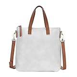 Bree Crossbody (Bone) | Vegan Leather Handbag with Crossbody strap for Women | Easy Grasp Top Handles |