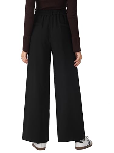 CIDER Women's Wide Leg Trousers High Waist Casual Slim Pants4