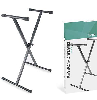 Stagg 22057 Single Braced X-Style Welded Keyboard Stand