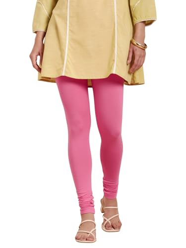Image of TWIN BIRDS Tailored Cut and Classic Fit Super Stretchable Elastane Fabric Churidar Leggings for Women