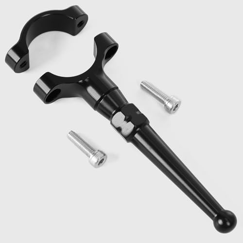 Image of WOOGA Motorcycle Stand Kickstand Extension Kit Foot Pedal Side Support universual for HO&N&DA for Ka&wa&sa&ki for Su&zu&ki most motorcyle foot support rod diameter 19mm-23mm (Black)