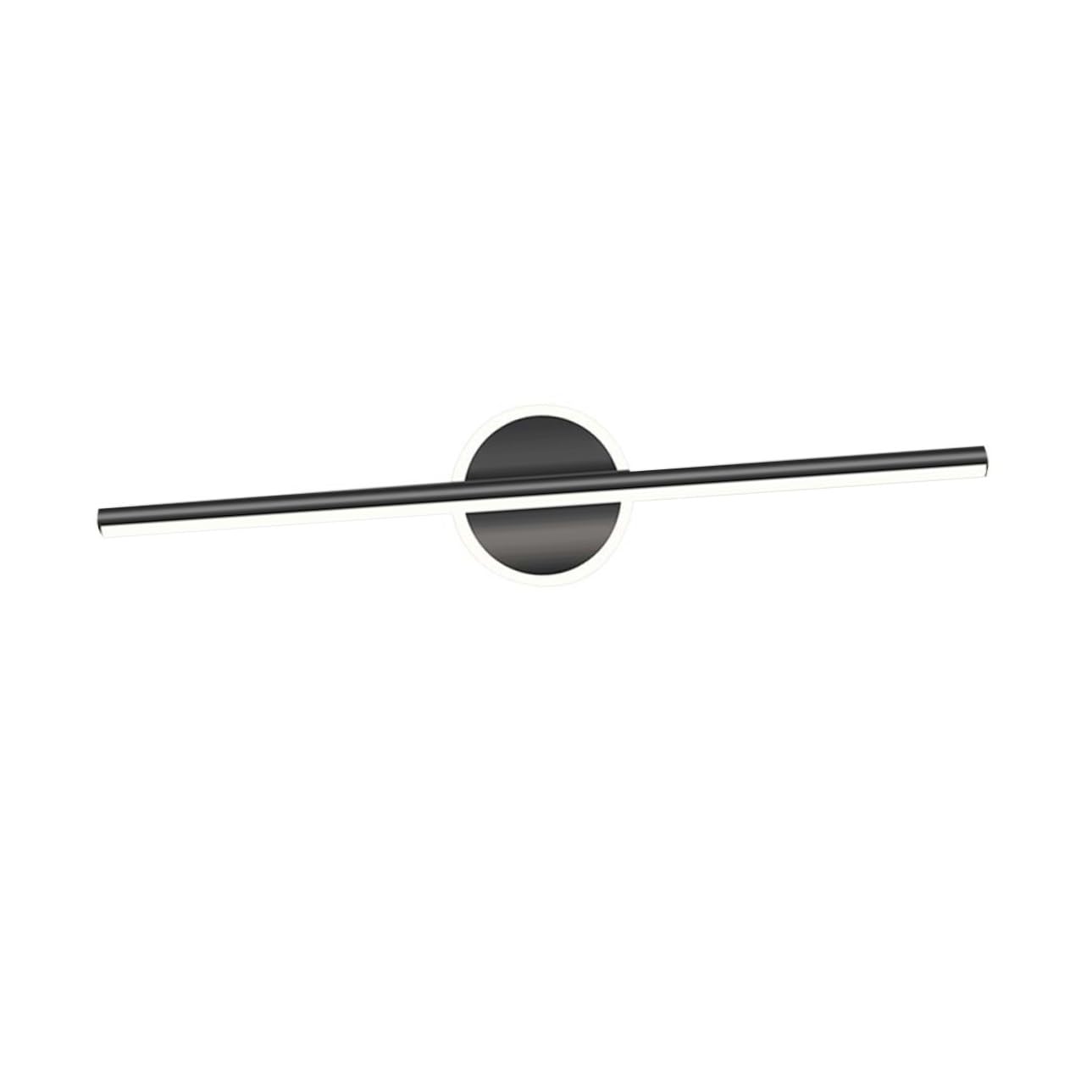 Lampe Led Pour Miroir De Salle De Bain Simple Et Moderne 10w 38x13x6 Cm Noir Variation 3 Couleurs, Éclairage Mural Réglable Pour Maquillage, Usage Salle De Bain Et Dressing, 220v