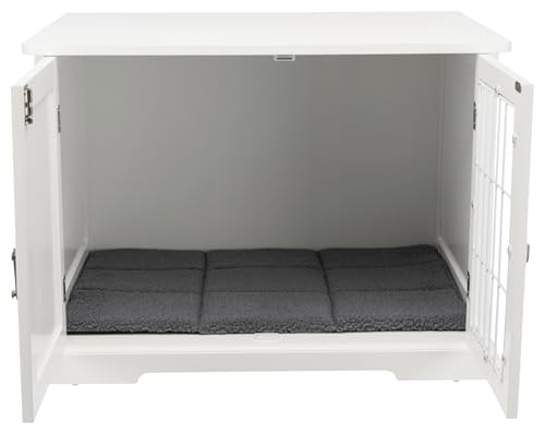 TRIXIE Hundehütte Indoor Home Kennel 73T x 53B x 53H cm weiß – komfortable Hundebox für kleine - mittelgroße Hunde – gemütlicher Rückzugsort für deinen Vierbeiner – sicher & hochwertig - 39753