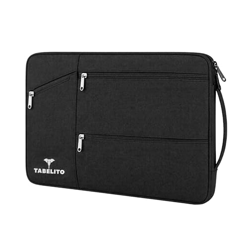 Image of Tabelito Hybrid Laptop Bag Sleeve Case Cover Pouch for 14 Inch Laptop Apple /Dell /Lenovo /Asus /Hp /Samsung /Mi /MacBook /Ultrabook /Thinkpad /Ideapad /Surfacepro (13.3 inch, Black)