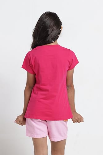 Image of Under Fourteen Only Girls Cotton Tops Collection - Round Neck, Crop Top, Full & Half Sleeve, Drop Shoulder, Ruffle Sleeve, Graphic Printed, Embroidered & Slub Knit Styles