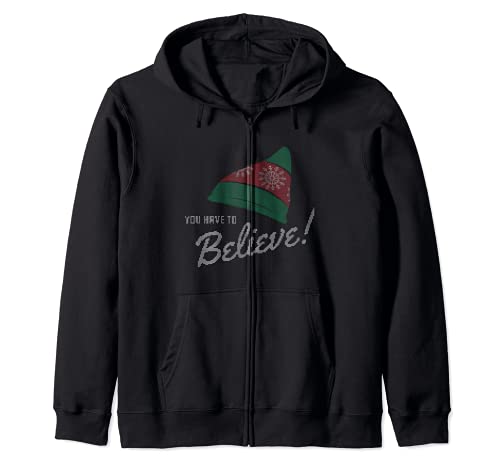 Creer en la fea Navidad de Santa Claus Sudadera con Capucha