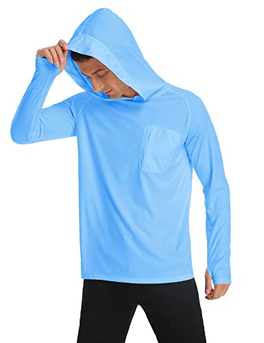 Safort Men's UPF 50+ Sun Protection Hoodie Shirt Long Sleeve Rash Guard SPF Fishing Outdoor UV Hiking Lightweight Shirts3