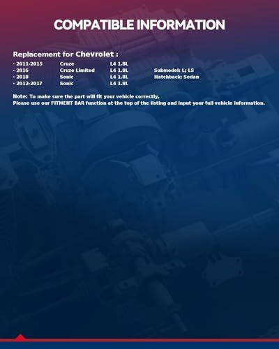 Image of KAX Engine Cylinder Head Gasket Set Compatible with Chevy Cruze 2011-2015, Sonic 2012-2018, Cruze Limited 2016 1.8L L4 DOHC 16v, Head Gasket Kit, OE# HGS345