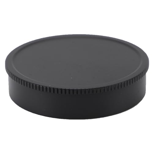 Lente Fotocamera, Lente in Lega di Alluminio Copri la Protezione con Sacchetto e Cinturino per la Fotocamera Ampia, Prevenire Usura e Polvere, Leggero e Compatto (BLACK)