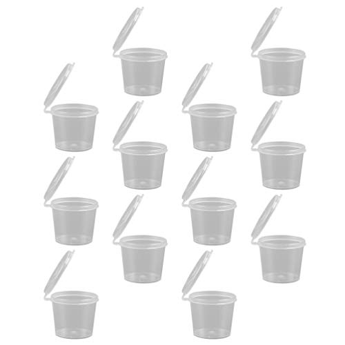 Hemoton 1 Set 200 Pcs Disposable Sauce Cups for Sauce Spice Storage Cup Sauce Cup Seasoning Cup Plastic for Seasoning Portion Cup