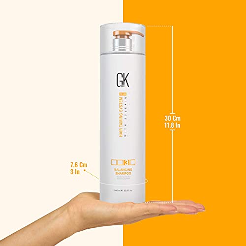 Gk Hair Global Keratin Balancing Shampoo And Conditioner Set 1000Ml - Moisturizing Shampoo For Color Treated Dry Damage Curly Frizzy Thinning 1000Ml #TOP7