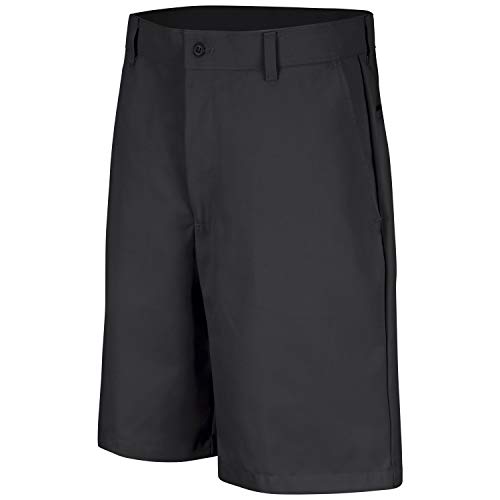 Red Kap Mens Plain Front Stain Resistant Short, 10-inch Inseam Work Utility, Black, 33W X 10L US