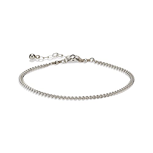 Annika Bella Gourmet Chain Bracelet, 925 Sterling Silver Bracelets for Women, Tarnish-Resistant Jewelry, Unique Gifts for Her
