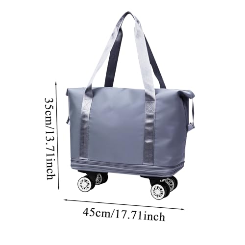 Travel Bag, Expandable Luggage with Wheels, Lightweight and Large Capacity Design, 13.78x17.72x0.79 Inches, Perfect for Weekend Trips, Business Travel, and Family Vacations2