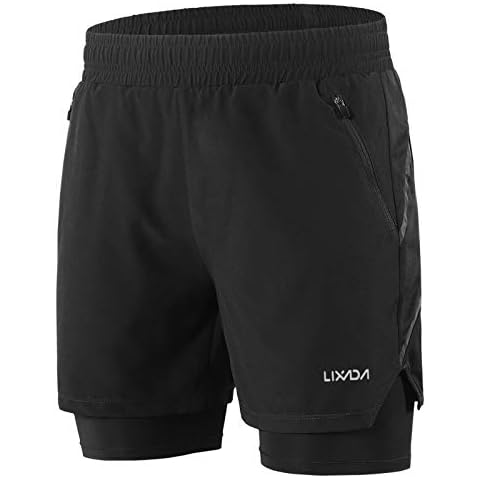 Lixada 2 in 1 Quick Drying Training Shorts Cover