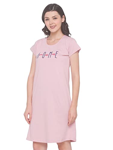 Image of Av2 Women's Cotton Solid Knee Length Nighty