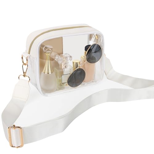 Aveniee Clear Bag Stadium Approved, Clear Purses for Women, Crossbody Bag for Concerts with Adjustable Strap
