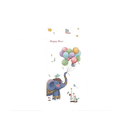 Vinilo decorativo elefante acuarela para dormitorio infantil