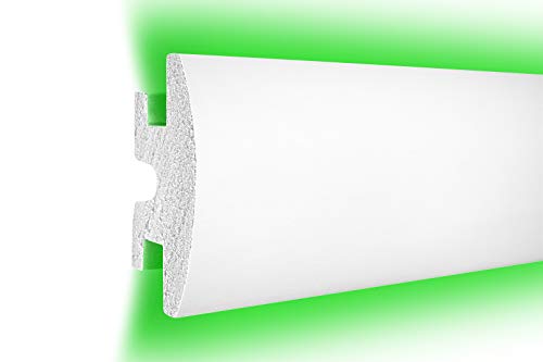 Preisvergleich Produktbild 1,15 m / LED Profil / XPS / indirekte Beleuchtung / Trockenbau / lichtundurchlässig / Rigips / Tesori / 120x55mm / KD306