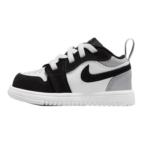 Jordan 1 Low Alt SE Baby/Toddler Shoes (IB3886-106, White/Black/Matte Silver/Fire Red)