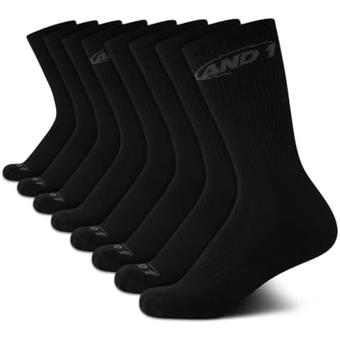 AND1 Boys' Athletic Crew Socks Cover