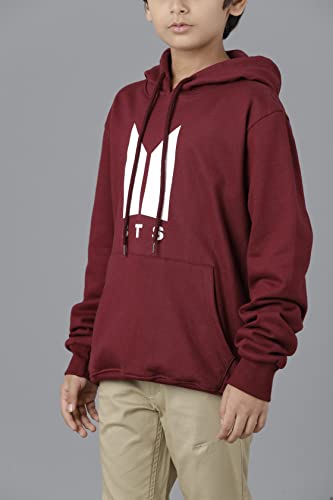 Image of KYDA KIDS Boys Cotton Regular Fit Hooded Neck Hoodies - Sweatshirt with Hoodies Full Sleeves Winter Wear, Long Sleeve Sweatshirts for Boys