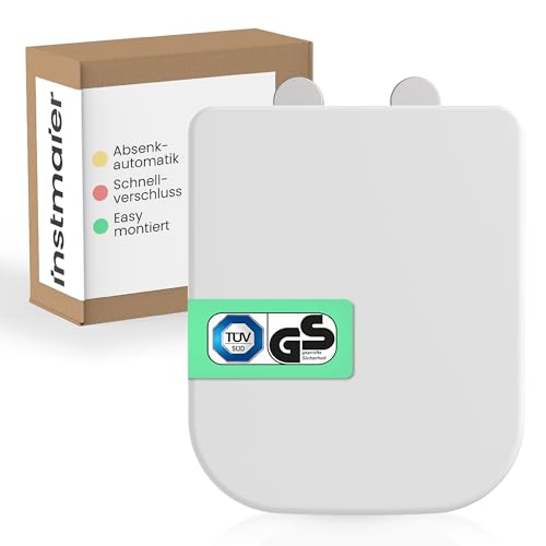 instmaier Helma | Toilettendeckel mit Absenkautomatik | Weiß | TÜV...
