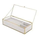 Rangement des boucles d'oreilles : des compartiments dédiés aux boucles d'oreilles garantissent qu'elles sont conservées en toute sécurité et organisées, évitant ainsi toute perte ou confusion, vitrine à bagues, vitrine en verre