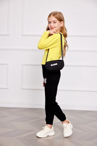 Image of Arshiner Girls 2 Piece Outfits Kids Tie Dye Sweatsuits Set Long Sleeve Shirt and Pants Set Size 5-14 Y