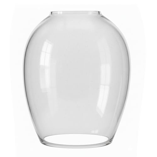 Image of SINOMAN Clear Glass Lamp Shade Round Transparent Glass Cover for Pendant Lights, Chandeliers, Ceiling Fixtures & Wall Sconces | Modern Light Shade for Home, Kitchen, Living Room & Bedroom