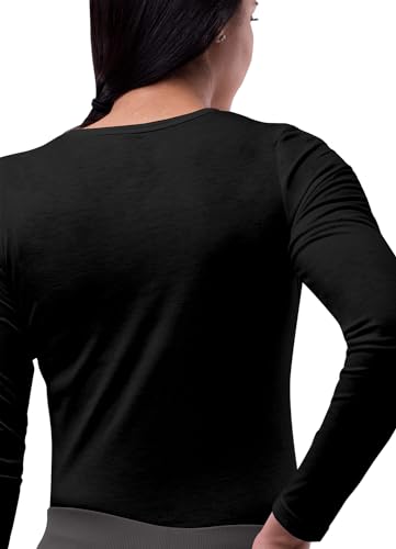 Sivvan VS8500BLKM Scrubs For Women - Long Sleeve Comfort Underscrub Tee thumb #1