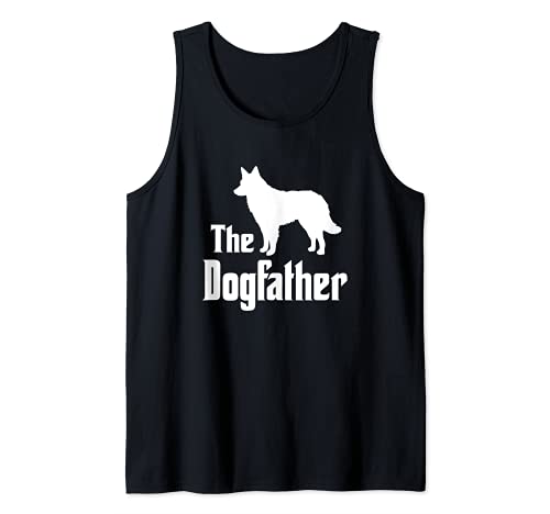 The Dogfather - funny dog gift, funny Mudi Tank Top, Black, S