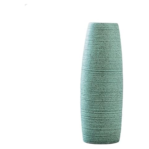 LGYKUMEG Grün Keramikvase Mattierte Blumenvase 25 cm Decorative Keramik Vasen Tischvasen grün Cover