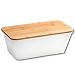 Produktbild Kesper | Brotbox, Material: Kunststoff, Bambus, Maße: B: 35 x H: 13,5 x T: 20 cm, Farbe: Weiß, Braun | 58490