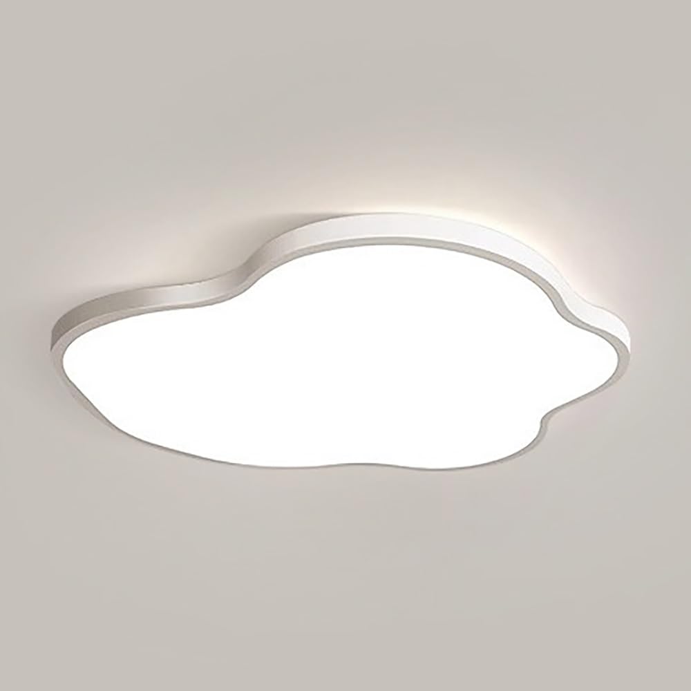 Lampy Sufitowa LED Chmura Nowoczesna Biała Ultra Cienka, Plafon Pełne Spektrum Ściemnialne Oświetlenie Sufitowe do Sypialni Gabinetu(3 modes)