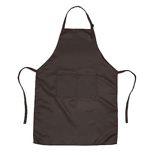 HOLIDYOYO 2 Bib Chef Apron Adjustable Kitchen Apron Apron Bbq Apron for Men Barbeque Apron for Men Chef Work Apron Mens Work Apron Baking Apron Adjustable Bib Apron Drawing Apron Brown