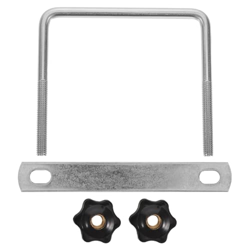 Fixation porte-bagages sans vibration : pince en U métallique 10 CM pour coffre de toit