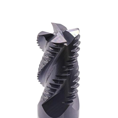 Image of 3Pcs 5 /8 inch 4 Flute Solid Carbide Roughing End Mill, ALCrSiN Nano Coated | 35 Degree Helix, 5 /8 inch Cutting Diameter, 5 /8 inch Shank Diameter, 1-1 /4 inch Length of Cut, 3-1 /4 inch Overall Length