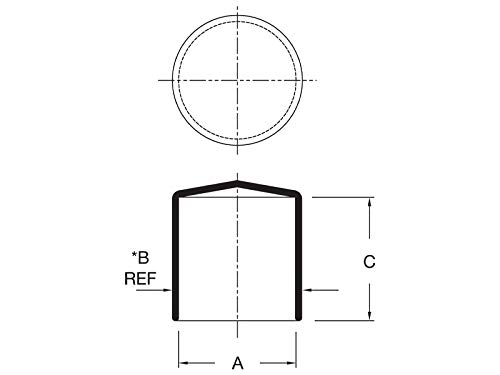 Image of Caplugs VC-2750-16 VC Series - Plastic Round Cap, 12 Pack, Black Vinyl, 2.75 inch W x 1.00 inch L, Protective Closures, Thread Protectors, Dust and Moisture Seals, Masking, Plating, Color Coding (99390247)