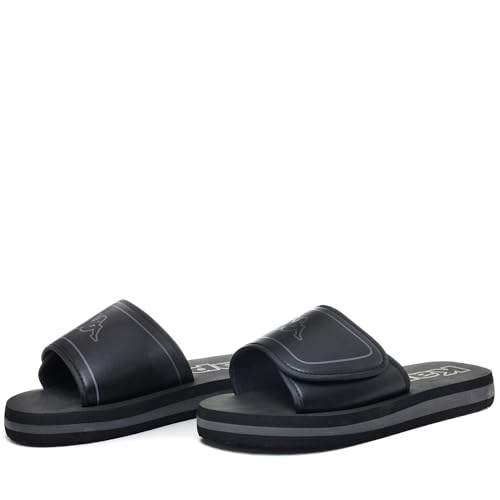Kappa 31138FW-A24-44 homme Tongues, Negro/Gris, 44 EU