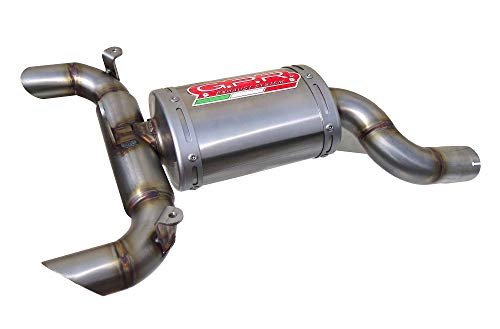 Look sportivo Scarico marca GPR compatibile con Suzuki GSR 600 2006/2011, terminale omologato con raccordo specifico, GPR GHOST.S.97.Titanio