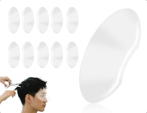 AOYEGIC 10 Viseras Faciales, Protector Facial Suave Transparente Para PeluqueríA, Corte De Pelo, ColoracióN, Salones De Belleza Y ProteccióN De Maquillaje De Ojos Y Cejas