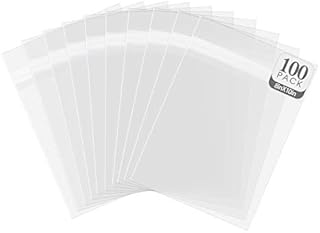 Golden State Art, Pack of 100, Acid-Free 8 3/8x 10 1/8 inches Crystal Clear Sleeves Storage Bags for 8x10 Photo Framing Mats Mattes
