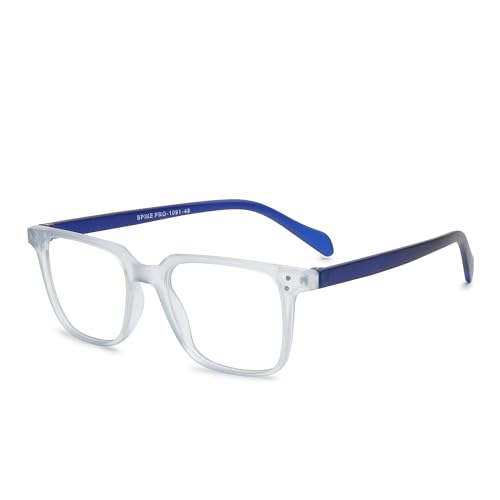 Image of CRIBA Stylish Blue Cut Reading Glass Power From +0.25+0.50+0.75+1.00+1.25+1.50+1.75+2.00+2.25+2.50+2.75+3.00+350+4.00 Single Vision-M