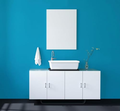 Image of HOME13Matte Wallpaper Peel & Stick Contact Paper Decorative Self Adhesive Vinyl Wallpaper for Kitchen Cabinet Furniture Countertop Waterproof (24inches by 216inches, Dark Sky Blue Matte Wallpaper)